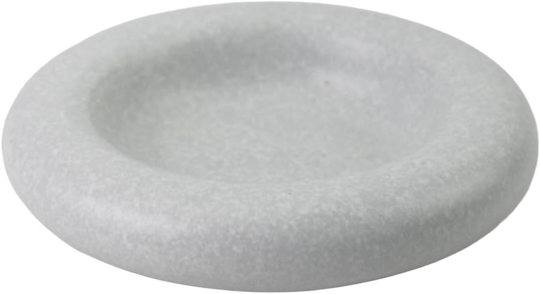 Sonictoria: Ceramic Granite Grey Donut Shape Decorative Plate, 7 Inch, Stoneware, Dishwasher Safe