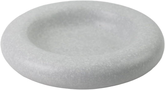 Sonictoria: Ceramic Granite Grey Donut Shape Decorative Plate, 7 Inch, Stoneware, Dishwasher Safe