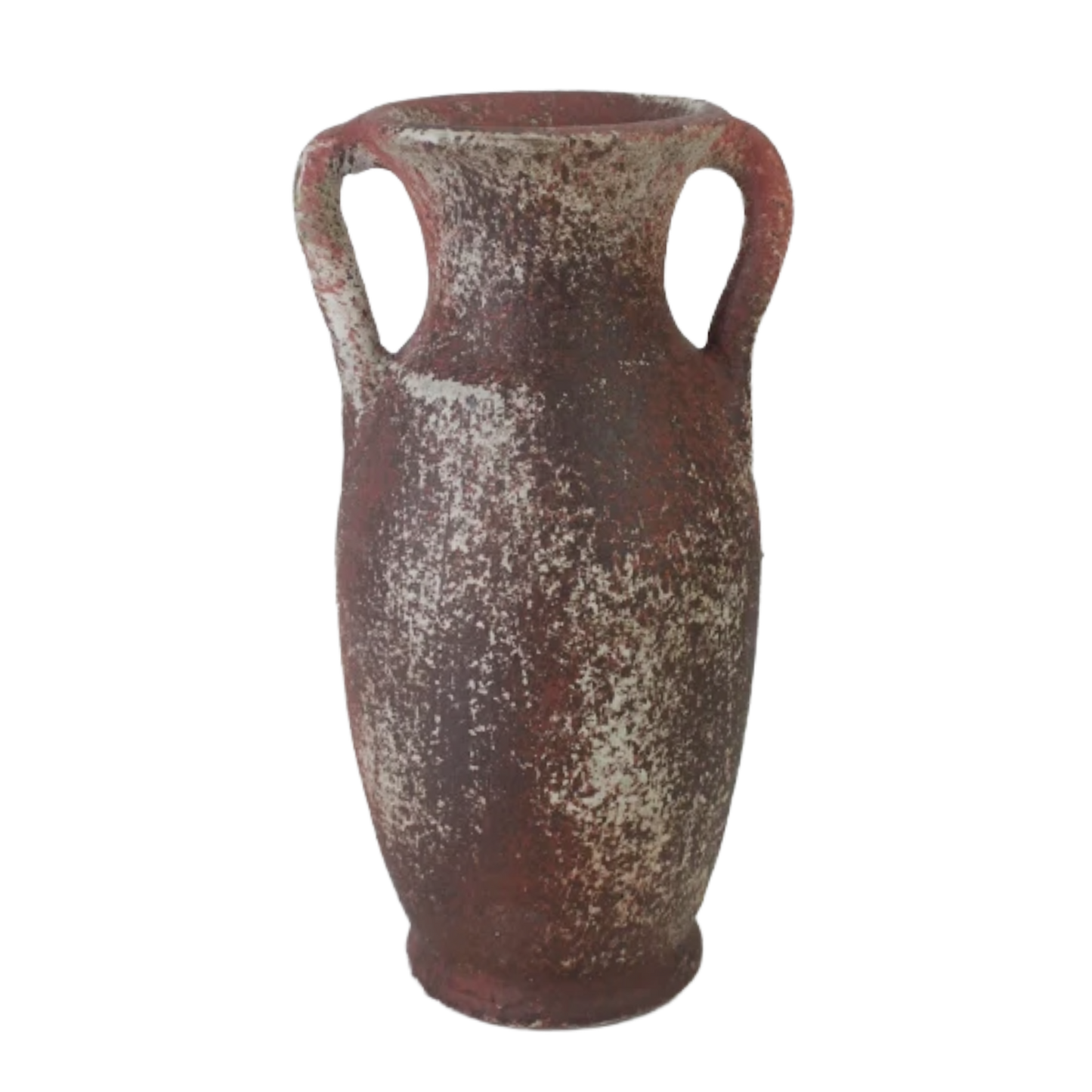 Sonictoria: Ceramic Decorative Vase, Brown Speckled, Double Handle, Antique Style, 10.5 Inch Tall, Modern Design, Reactive Glaze Finish, Freestanding, for Flower Arrangements